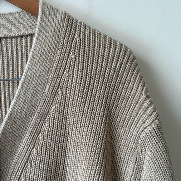 Arket Cotton Linen Blend Knit Cardigan - Picture 6 of 14